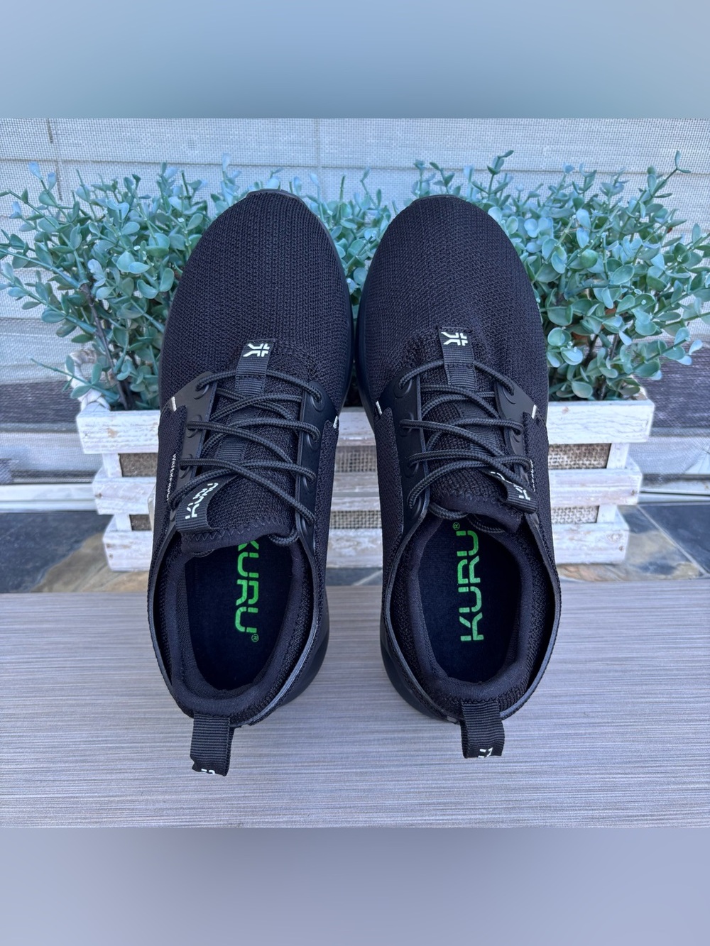 KURU ATOM Waterproof Women's 8M Jet Black Plantar Fasciitis Walking Shoes - Picture 7 of 11